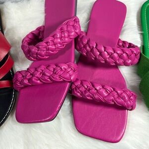 Pink sandals size 8